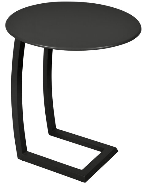 Fekete fém oldalasztal Fermob Alizé Ø 48 cm