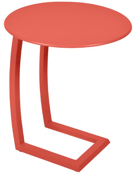 Narancssárga fém oldalasztal Fermob Alizé Ø 48 cm