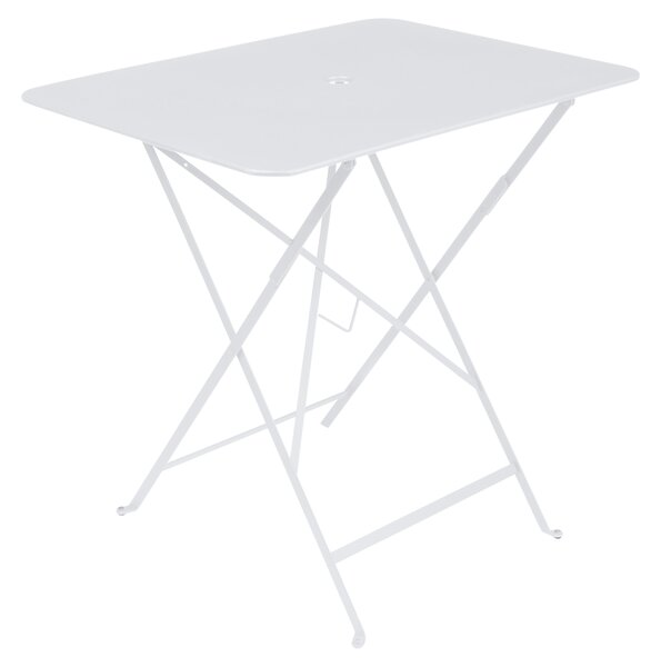 Fehér fém összecsukható asztal Fermob Bisztró 57 x 77 cm