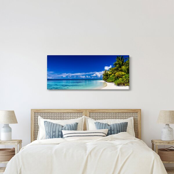 Egy trópusi tengerpart képe (120x50 cm)