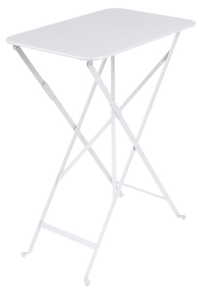 Fehér fém összecsukható asztal Fermob Bisztró 37 x 57 cm