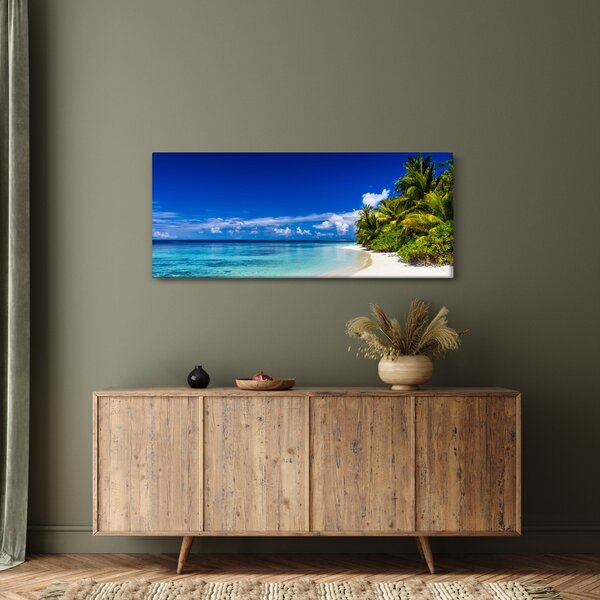 Egy trópusi tengerpart képe (120x50 cm)