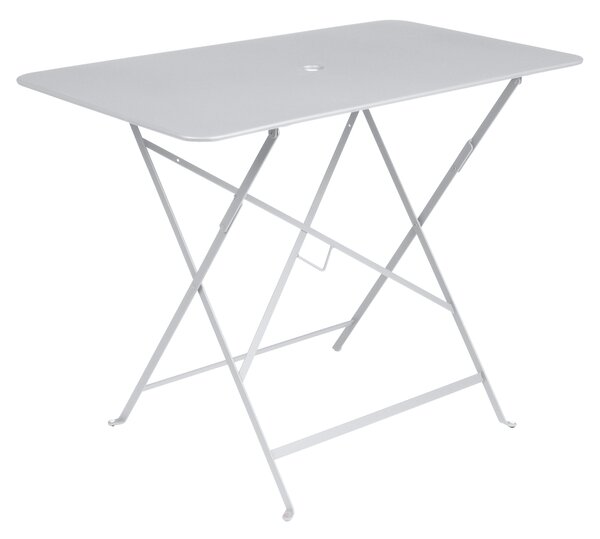 Fehér fém összecsukható asztal Fermob Bisztró 97 x 57 cm
