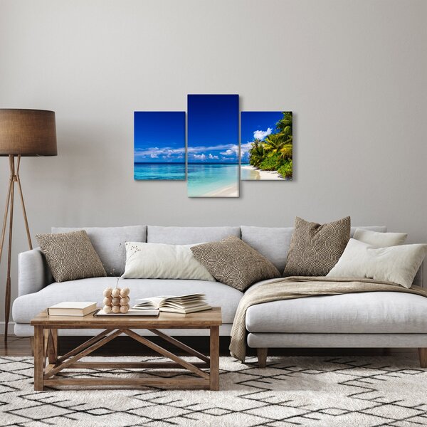 Egy trópusi tengerpart képe (90x60 cm)
