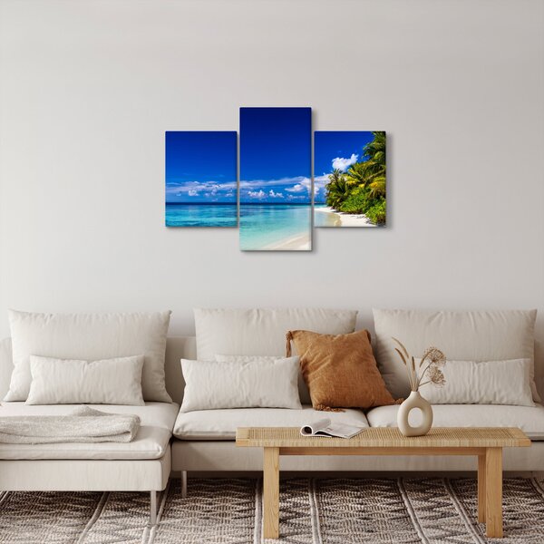 Egy trópusi tengerpart képe (90x60 cm)