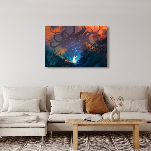 Kép - mágikus varázsló (90x60 cm)
