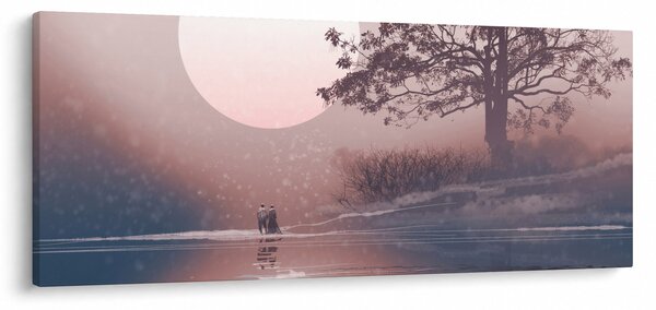 Kép - szerelmes pár (120x50 cm)