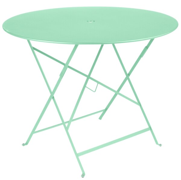 Opálzöld fém összecsukható asztal Fermob Bistro Ø 96 cm