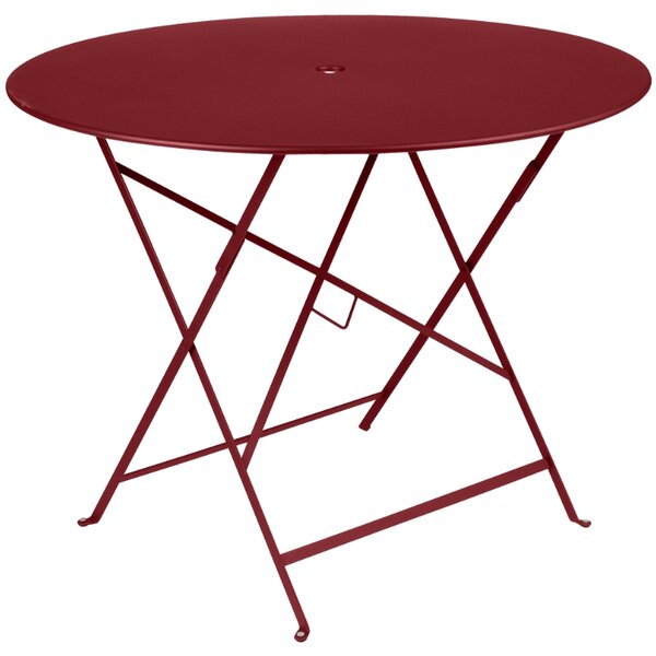 Piros fém összecsukható asztal Fermob Bistro Ø 96 cm