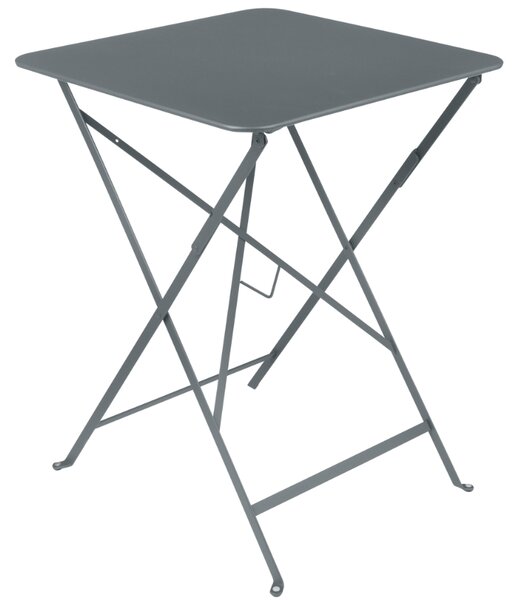 Szürke fém összecsukható asztal Fermob Bisztró 57 x 57 cm