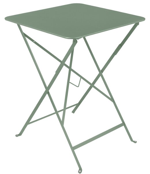 Kaktuszzöld fém összecsukható asztal Fermob Bisztró 57 x 57 cm