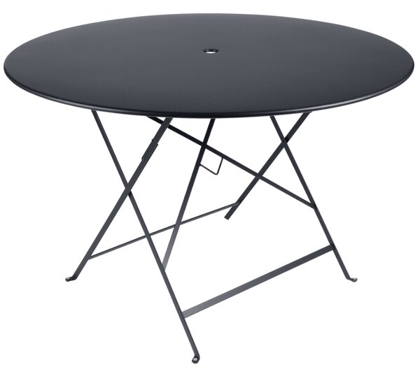 Antracit fém összecsukható asztal Fermob Bistro Ø 117 cm