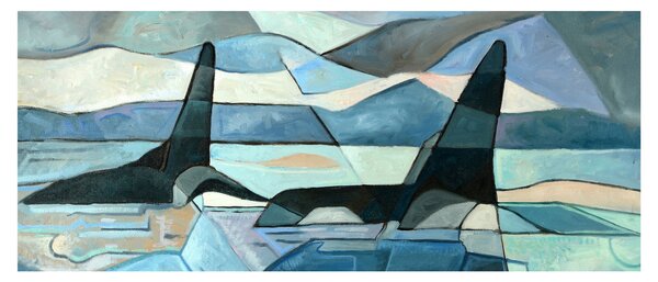 Kép - Orcas (120x50 cm)