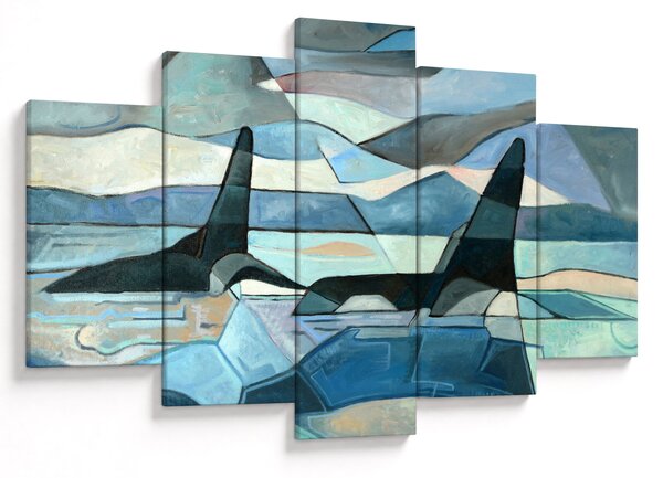 Kép - Orcas (150x105 cm)