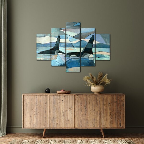 Kép - Orcas (150x105 cm)