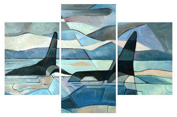 Kép - Orcas (90x60 cm)