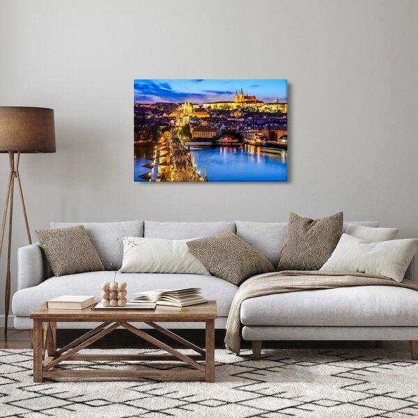 Kép - Károly-híd, Prága, Cseh Köztársaság (90x60 cm)