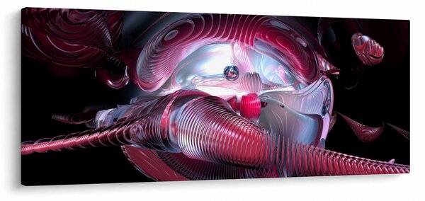 Kép - Absztrakciók, űrférgek (120x50 cm)