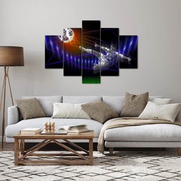 A kép egy futballista egy ugrás (150x105 cm)