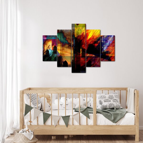 Kép - A város színes absztrakciója (150x105 cm)