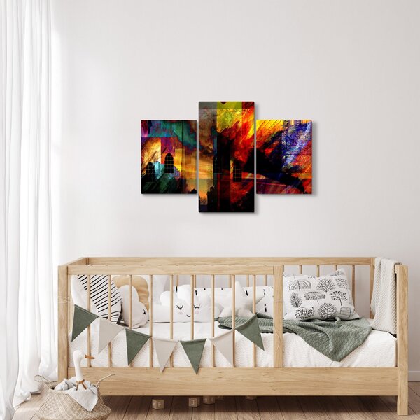 Kép - A város színes absztrakciója (90x60 cm)