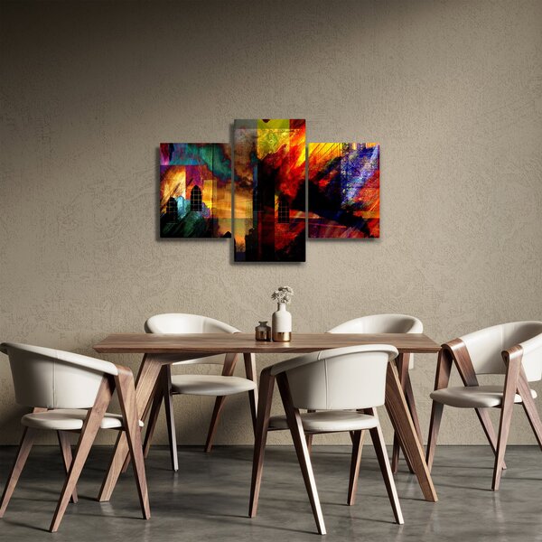 Kép - A város színes absztrakciója (90x60 cm)