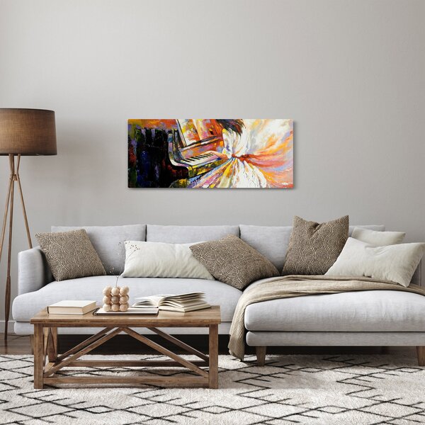 Kép - Egy nő zongorázása (120x50 cm)