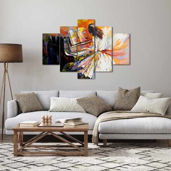 Kép - Egy nő zongorázása (150x105 cm)