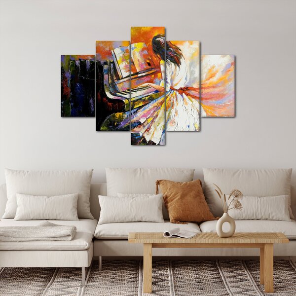 Kép - Egy nő zongorázása (150x105 cm)