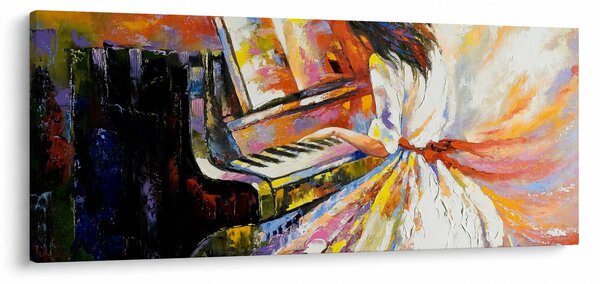 Kép - Egy nő zongorázása (120x50 cm)