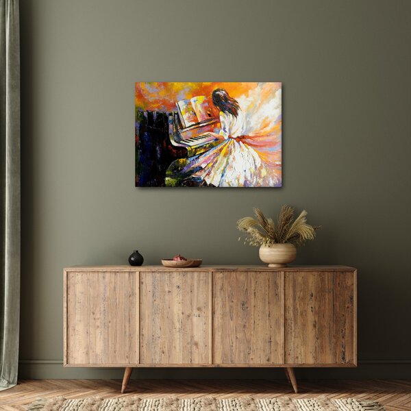Kép - Egy nő zongorázása (70x50 cm)