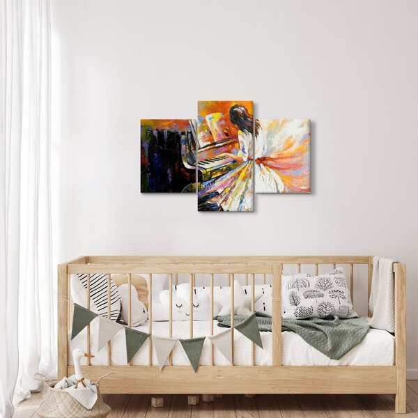 Kép - Egy nő zongorázása (90x60 cm)