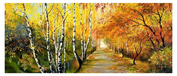 Kép - Egy romantikus sugárút a víz mentén. (120x50 cm)