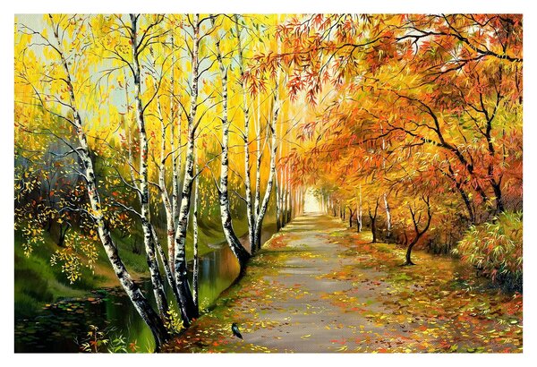 Kép - Egy romantikus sugárút a víz mentén. (90x60 cm)