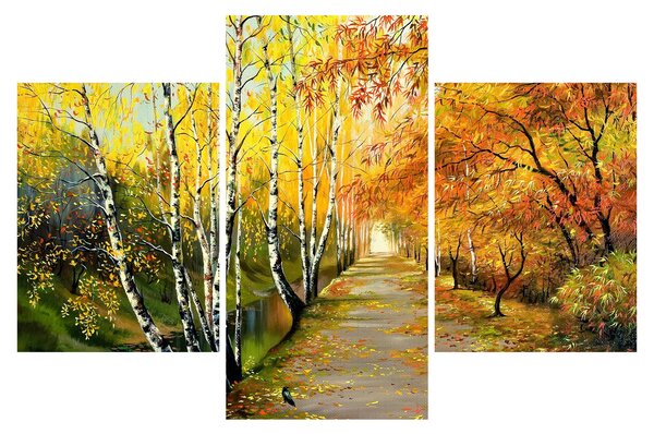 Kép - Egy romantikus sugárút a víz mentén. (90x60 cm)