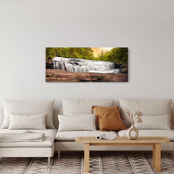 Egy vízesés képe (120x50 cm)