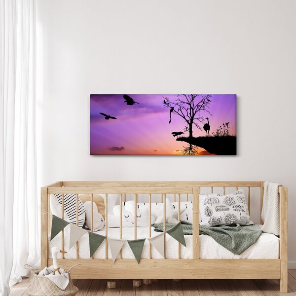 Kép - Állatok sziluettek (120x50 cm)