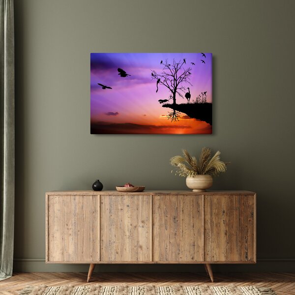 Kép - Állatok sziluettek (90x60 cm)