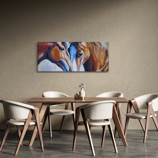 Kép - szerelmes lovak (120x50 cm)