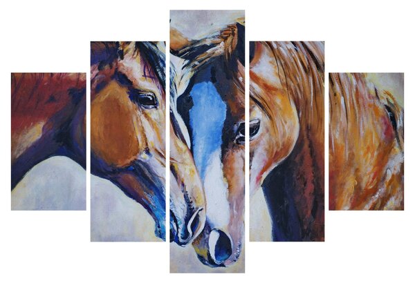 Kép - szerelmes lovak (150x105 cm)