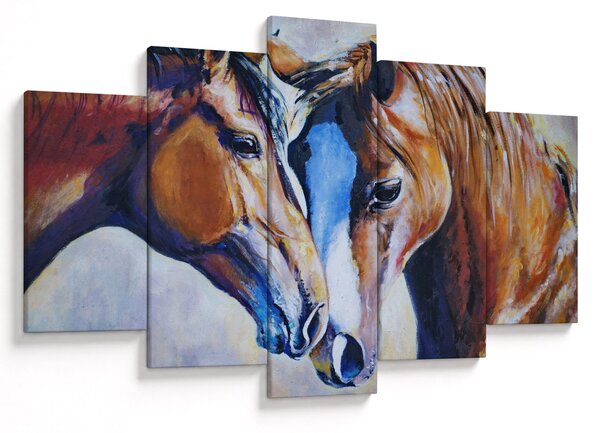Kép - szerelmes lovak (150x105 cm)