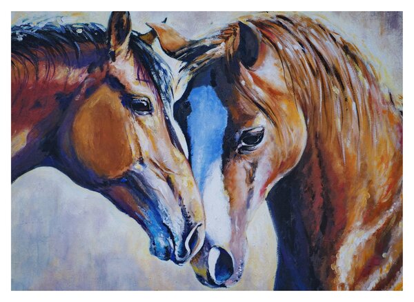 Kép - szerelmes lovak (70x50 cm)