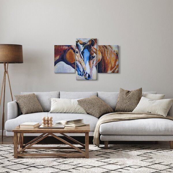 Kép - szerelmes lovak (90x60 cm)