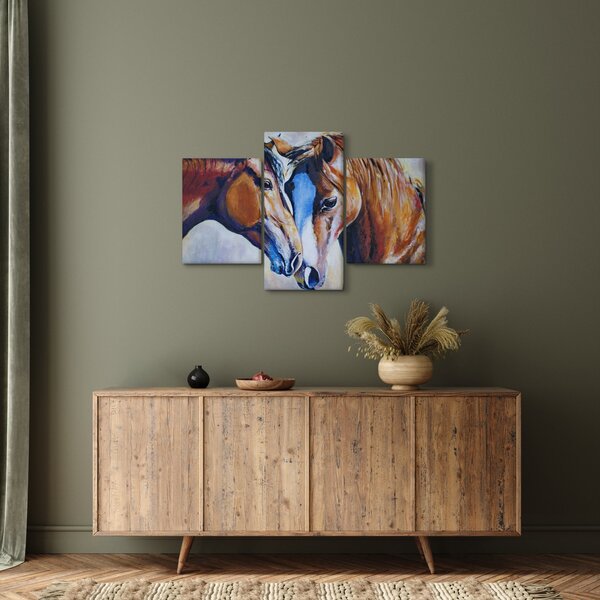 Kép - szerelmes lovak (90x60 cm)