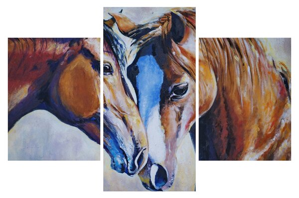 Kép - szerelmes lovak (90x60 cm)