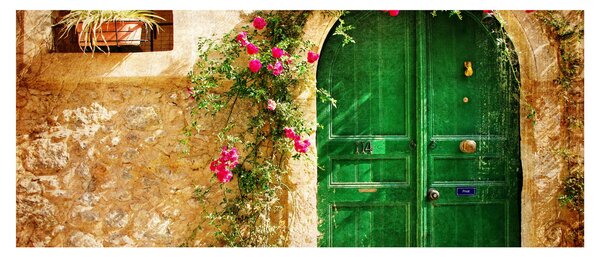 Egy régi ajtó képe (120x50 cm)