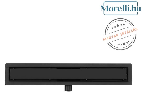 AREZZO design 2in1 800 mm-es rozsdamentes acél folyóka fekete