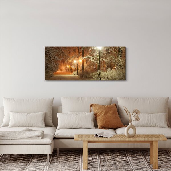 Kép - havas park (120x50 cm)