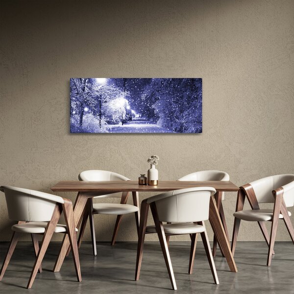 Kép - varázslatos téli éjszaka (120x50 cm)