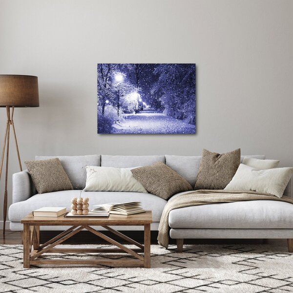 Kép - varázslatos téli éjszaka (70x50 cm)